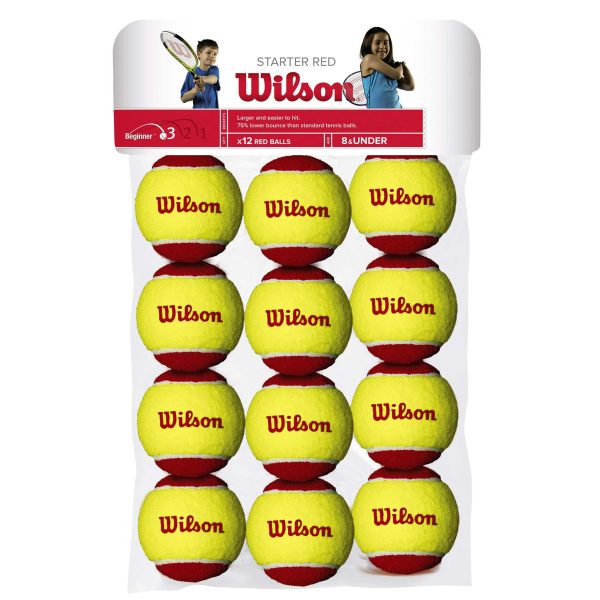 توپ تنیس ویلسون 12 عددی مدل Starter Red Ball-Tennis Balls
