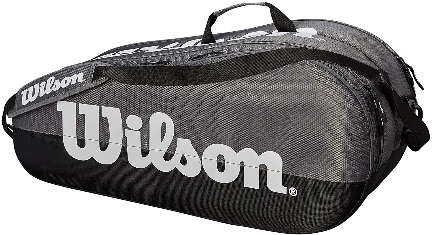 Wilson Team 2 Compartment Tennis Bag, Grey/Black, Equipment Bags ...